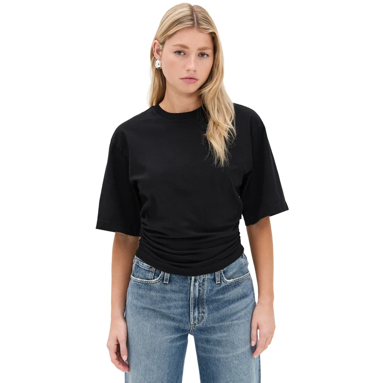 AGOLDE Shari Tee Black XS