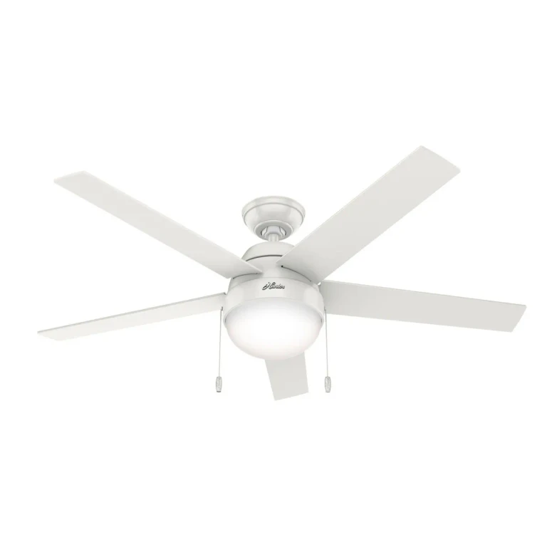 Fresh White 52"Ceiling Fan from the Anslee Collection