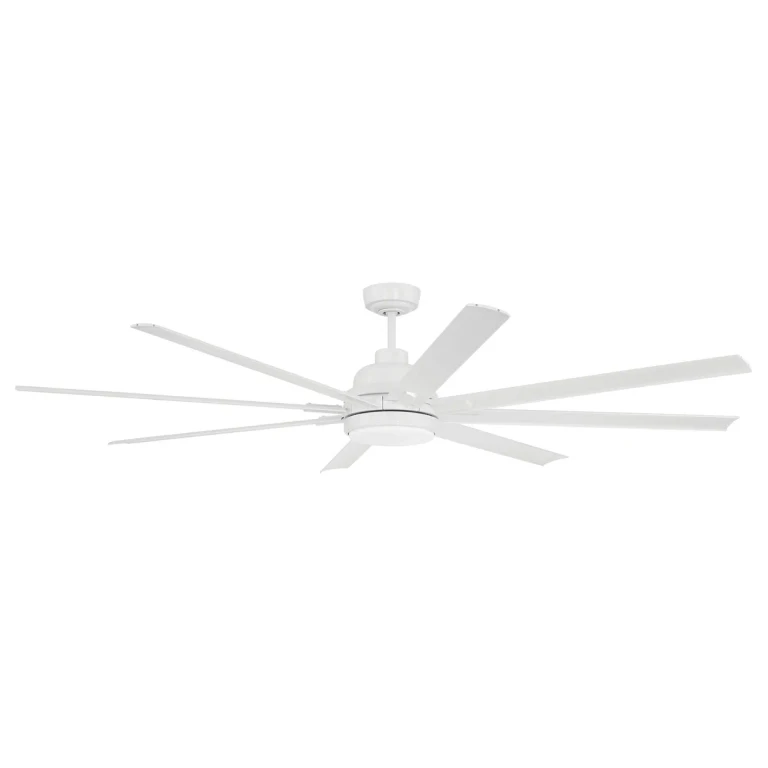 White 72"Ceiling Fan from the Rush 72 Collection