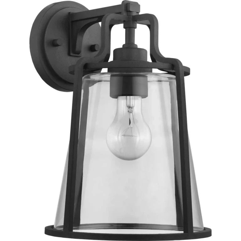 Black One Light Wall Lantern from the Benton Harbor Collection
