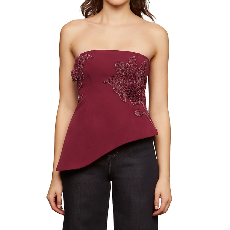 Amur Ardell Beaded Floral Top