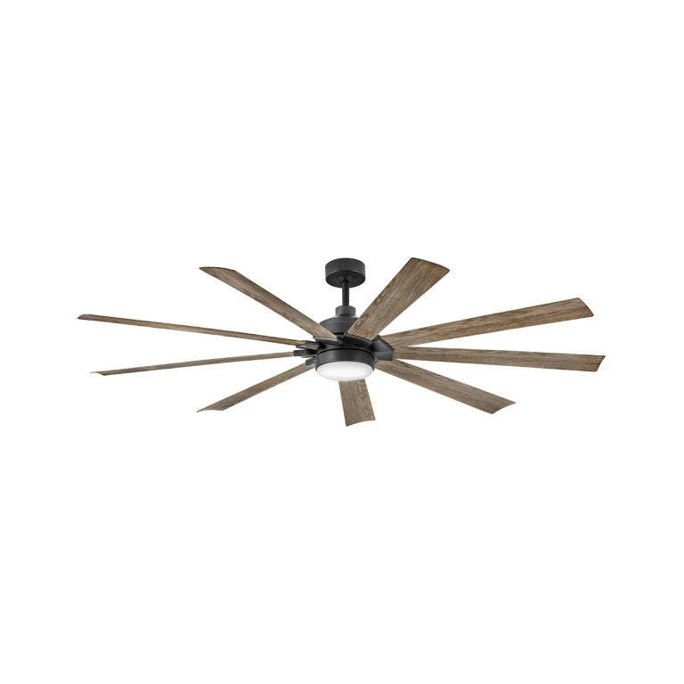 Matte Black 60"Ceiling Fan from the Turbine Collection