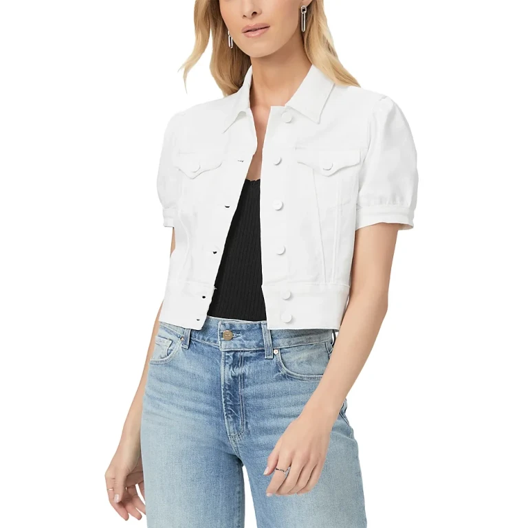 Paige Kendra Puff Sleeve Denim Jacket