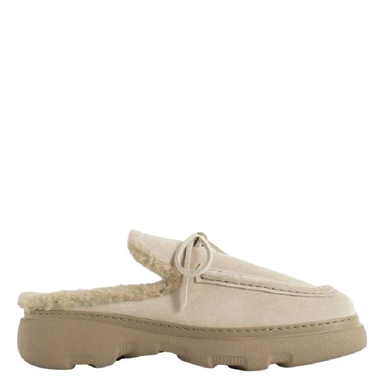 Burberry Lace Closure Mules