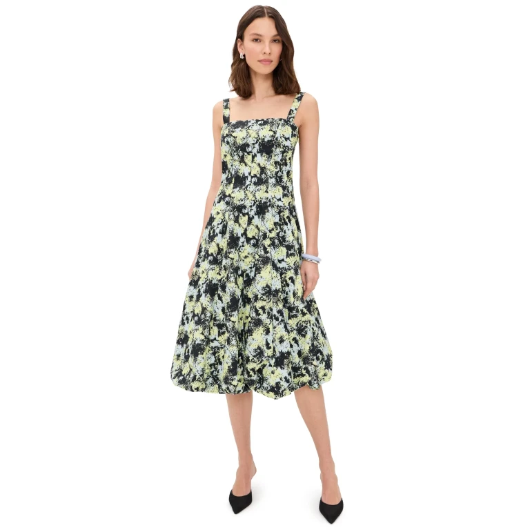 Proenza Schouler White Label Ella Dress Blue Multi 2