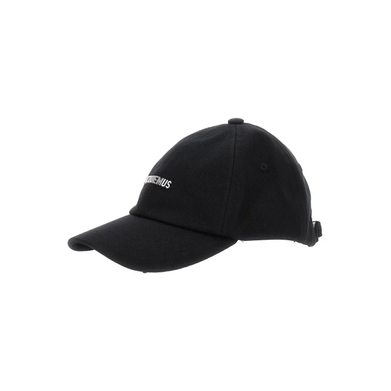 Jacquemus Black Baseball Cap la Casquette Gadjo With Logo Lettering On The Front In Cotton For Men
