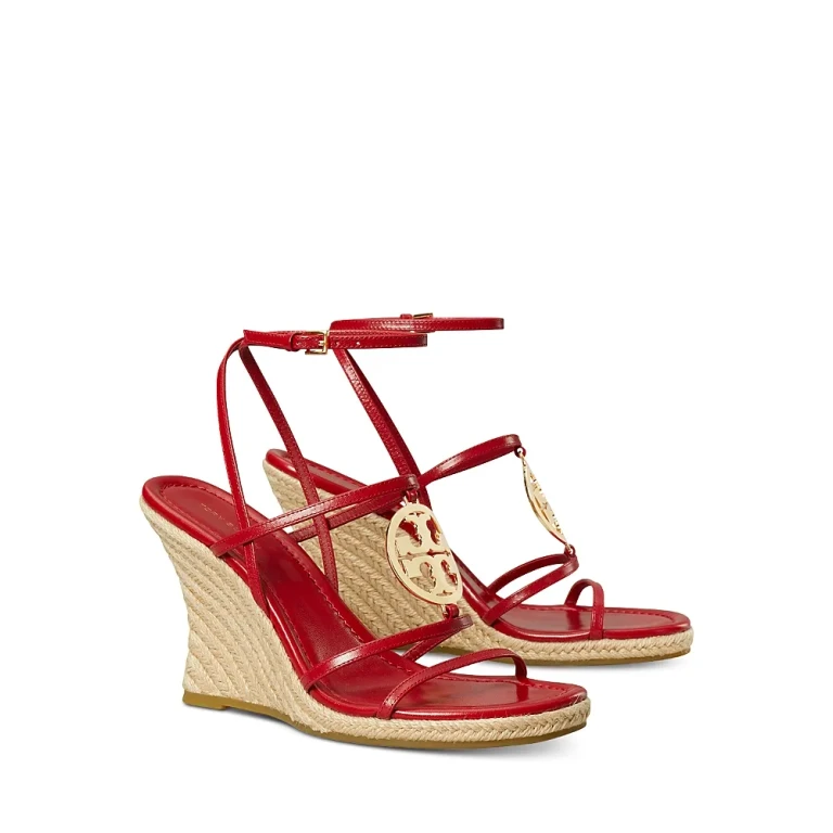 Tory Burch Women's Capri Miller Strappy Espadrille Wedge Sandals
