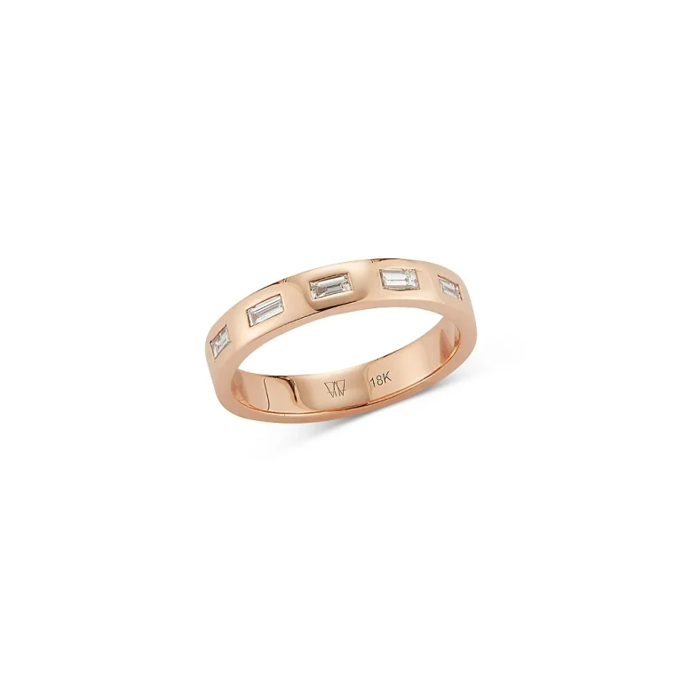 Walters Faith 18K Rose Gold Ottoline Diamond Baguette Band
