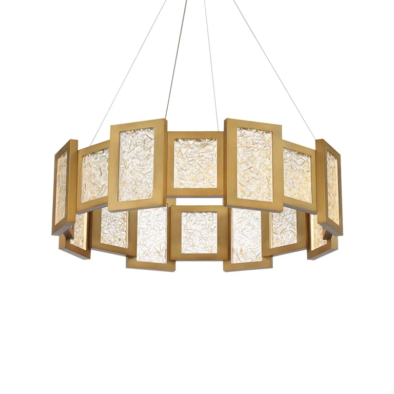 Modern Forms Fury Pendant Light in Aged Brass