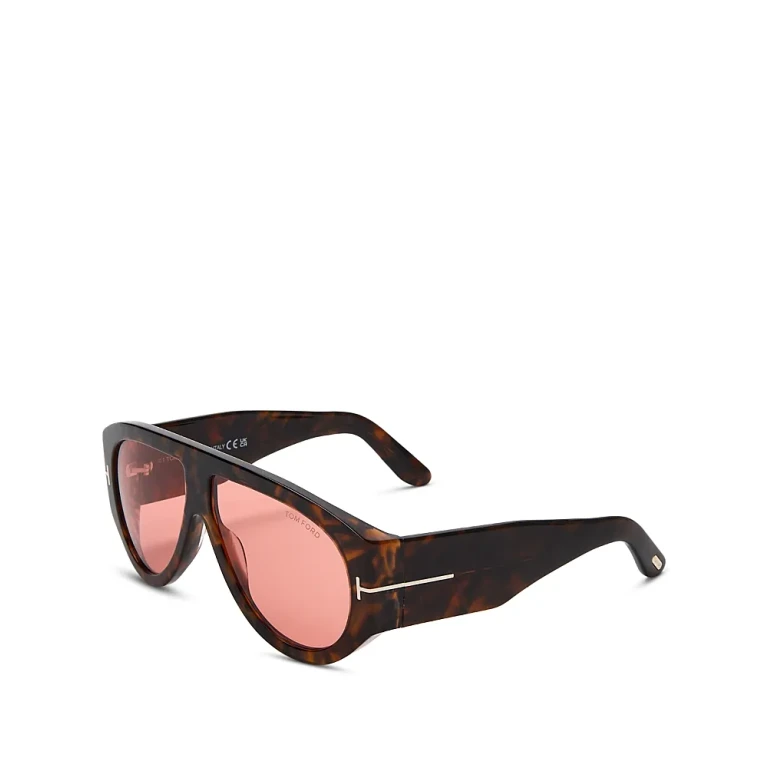 Tom Ford Bronson Pilot Sunglasses, 60mm