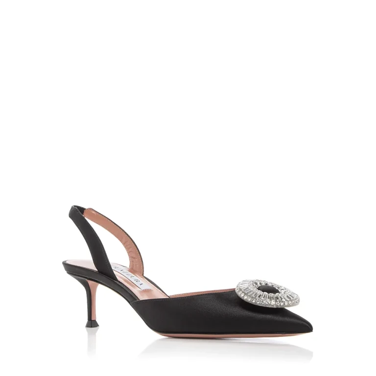 Aquazzura Bombas Slingback con Hebilla de Cristal para Mujer