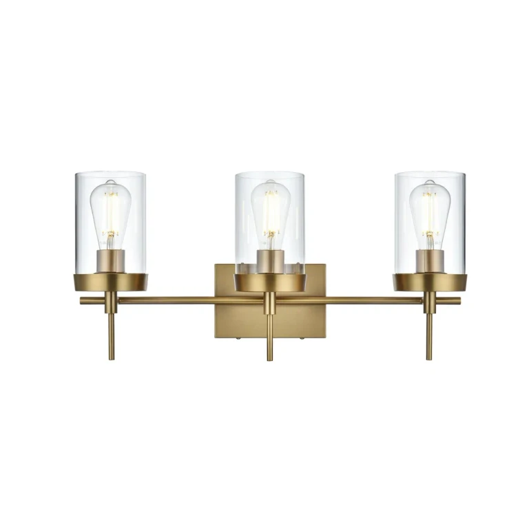 Satin Gold Wall Sconce from the Taryin Collection