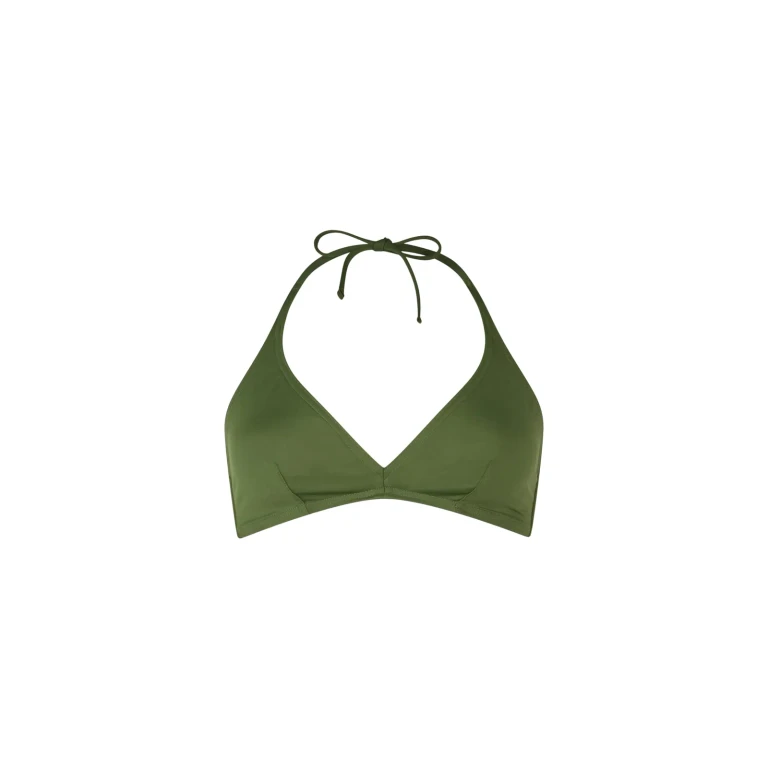 MC2 Saint Barth Gaia Military Green Bralette Bikini Top