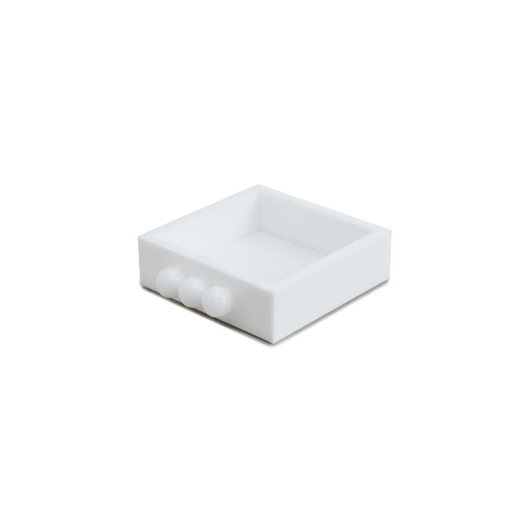Tizo Design Acrylic Cocktail Napkin Holder Bubbles Solid White One Size