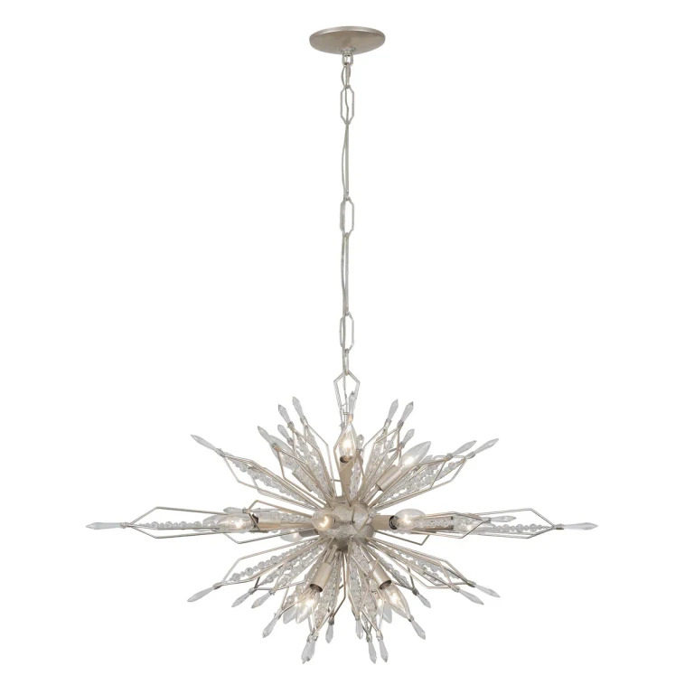 Gold Dust 16 Light Linear Pendant from the Orbital Collection