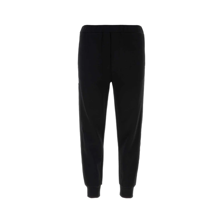 Prada Black Cotton Blend Joggers F0806 Pantaloni - Men