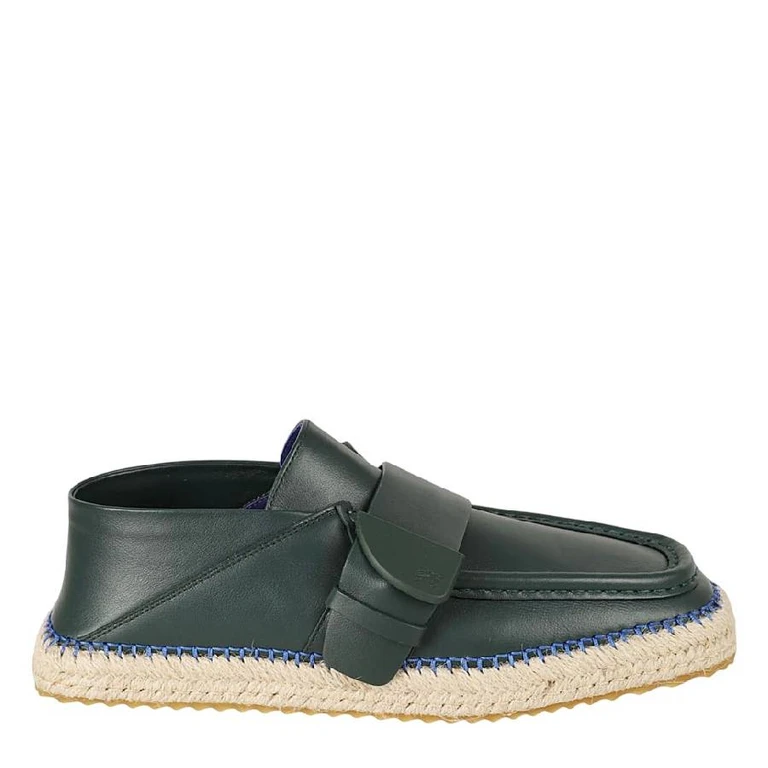 Burberry Deck Low Top Leather Espadrilles