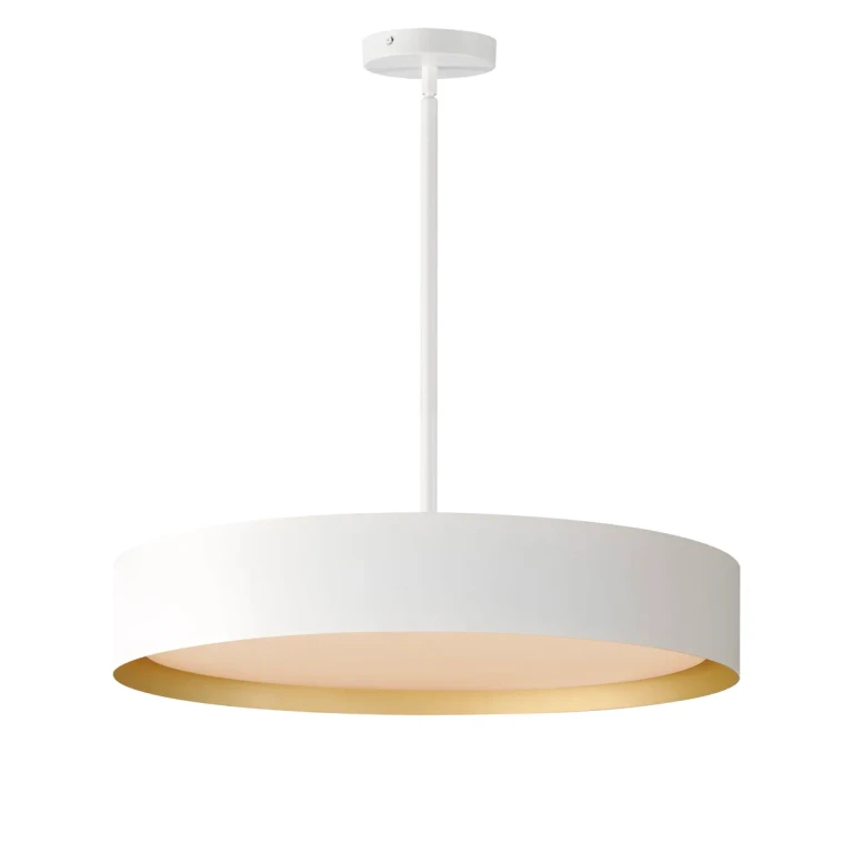 White Gold LED Pendant from the Echo Collection