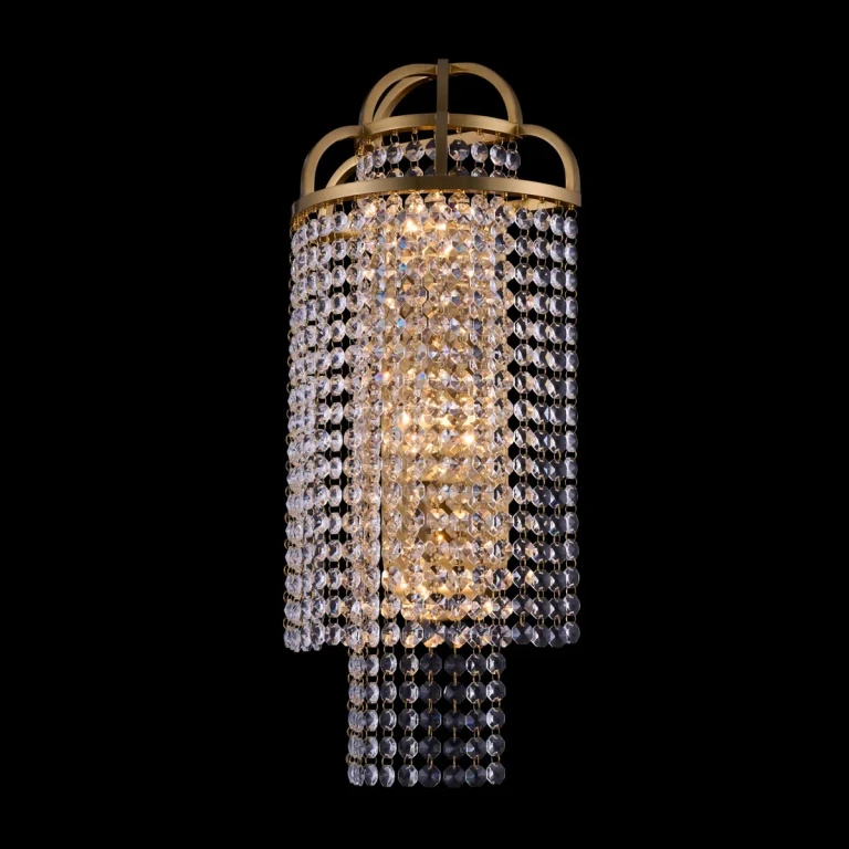 True Brass Three Light Wall Sconce from the Torta Collection
