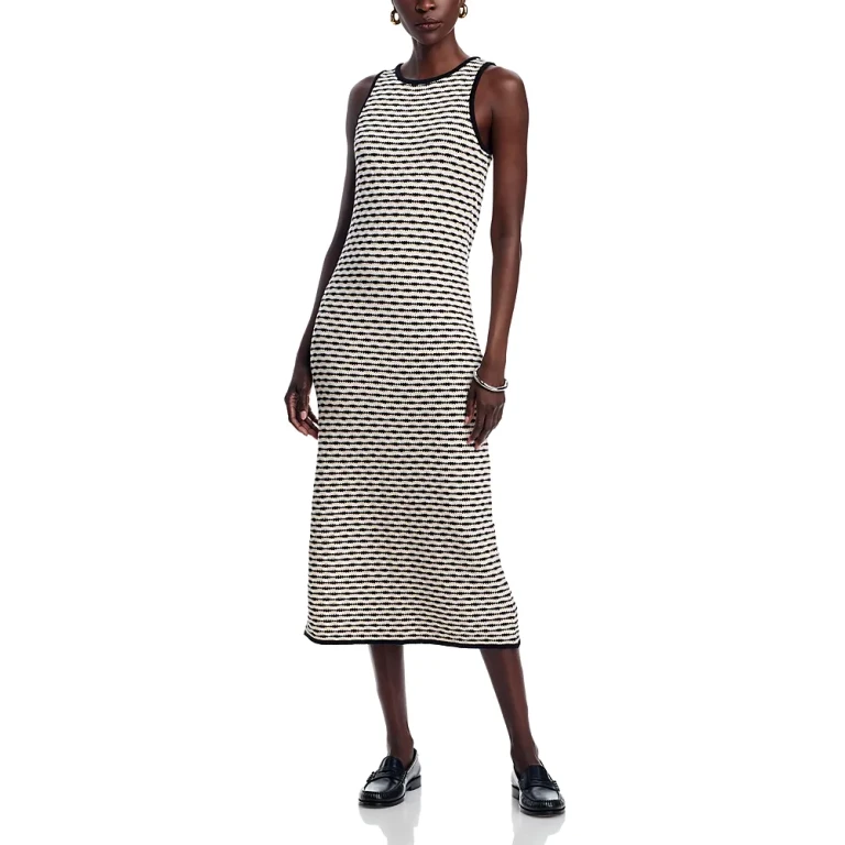 525 Maura Wavy Stripe Midi Dress