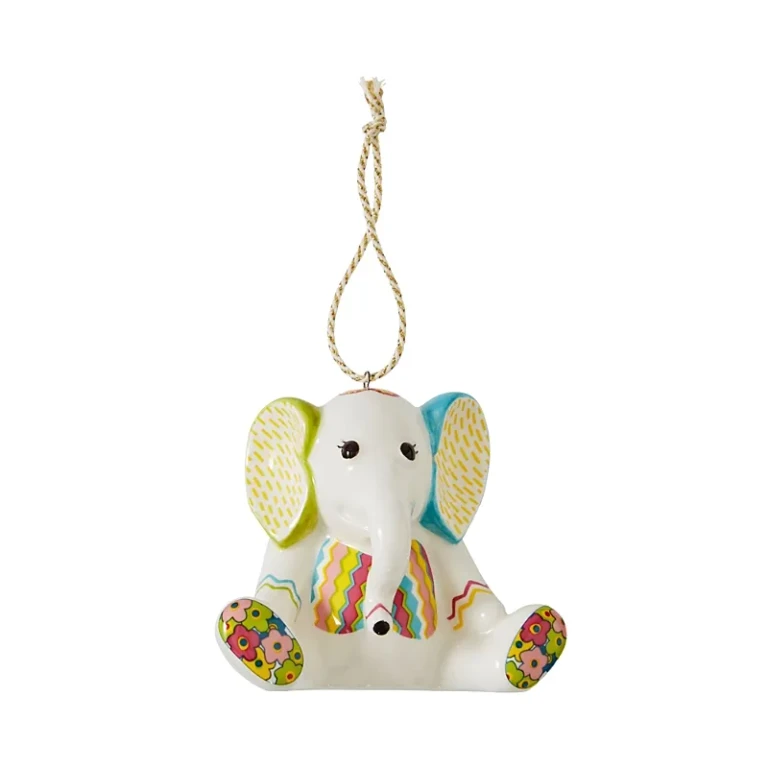 Spade Jambo Elephant Patchwork Ornament