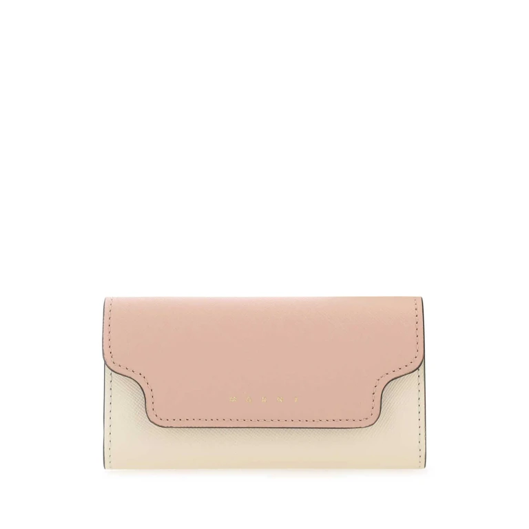 マルニ バイカラー レザー キーチェーンケース