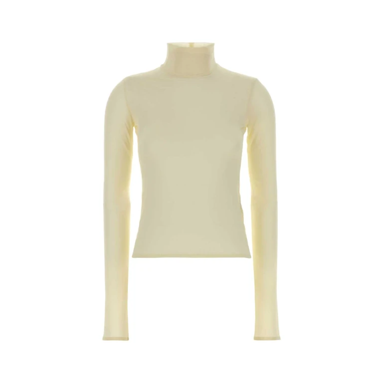 Jil Sander Pastel Yellow Viscose Top