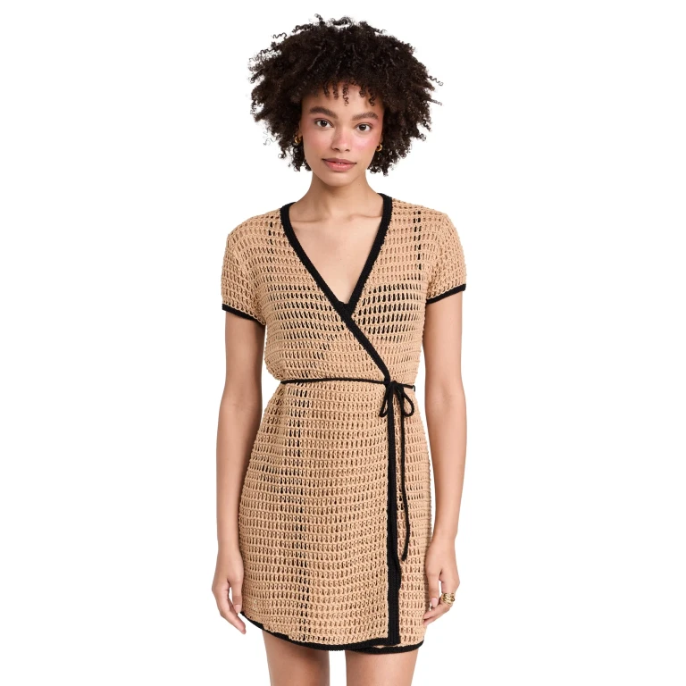 STAUD 스프리츠 드레스 내추럴 S