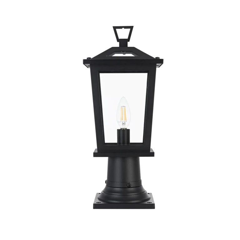 Black Outdoor Post Mount from the Berks Collection