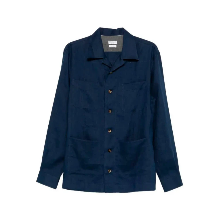 Brunello Cucinelli Chemise - Bleu Foncé