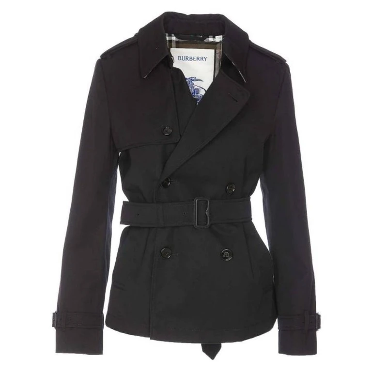 Burberry Double-Breasted Belted Trench Jacket, Brand Size 2 ( US Size 0 )