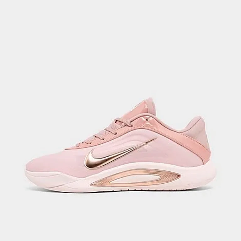 Women's A'One A'ja Wilson Basketball Shoes in Stone Mauve/Metallic Red Bronze/Silt Red Size: 7.5
