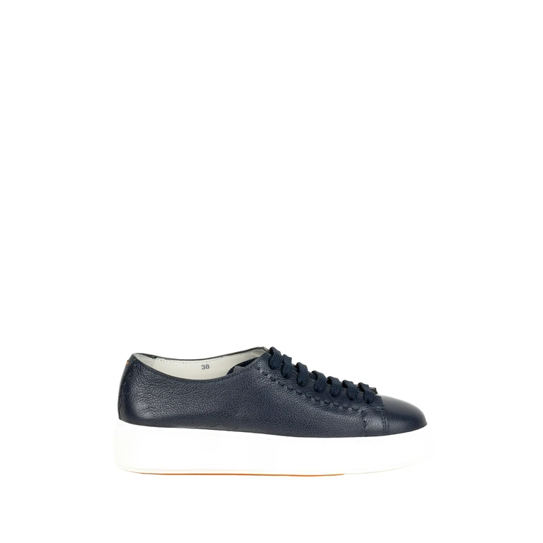 Santoni Sneakers Blue Leather - Women
