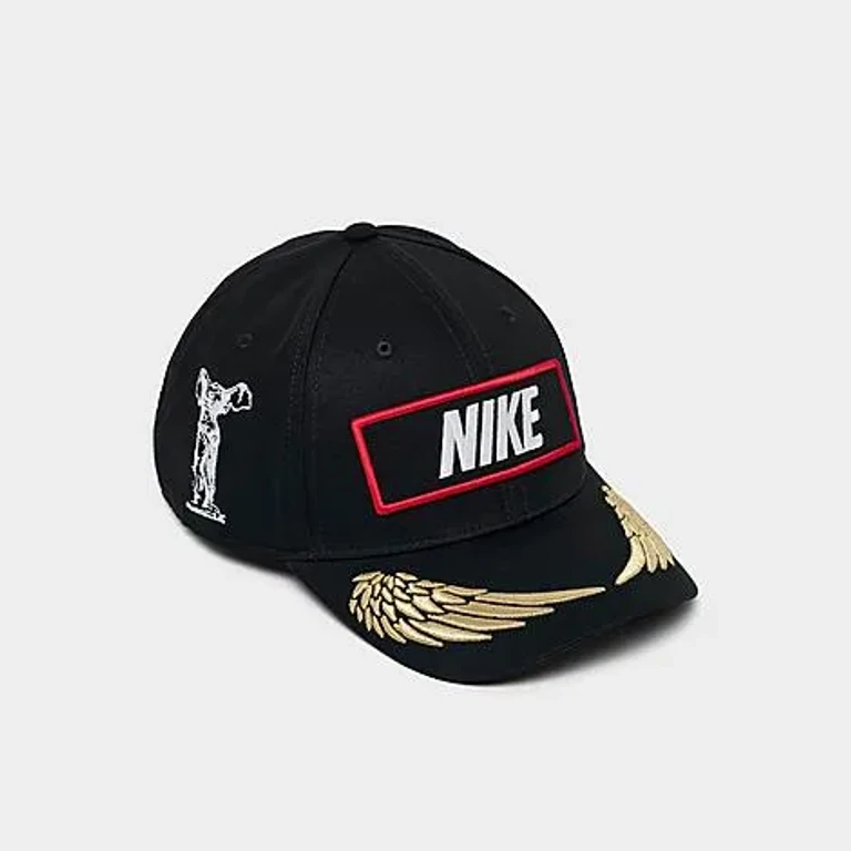 Nike Club Structured Racing Backstrap Hat in Black Size: M-L