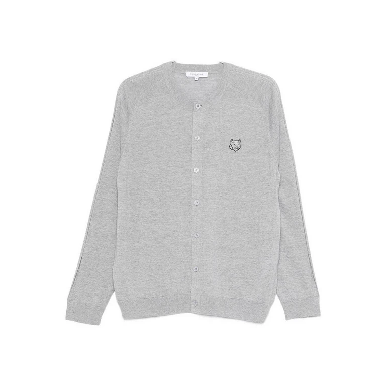 Maison Kitsuné Cardigan - Gris Clair