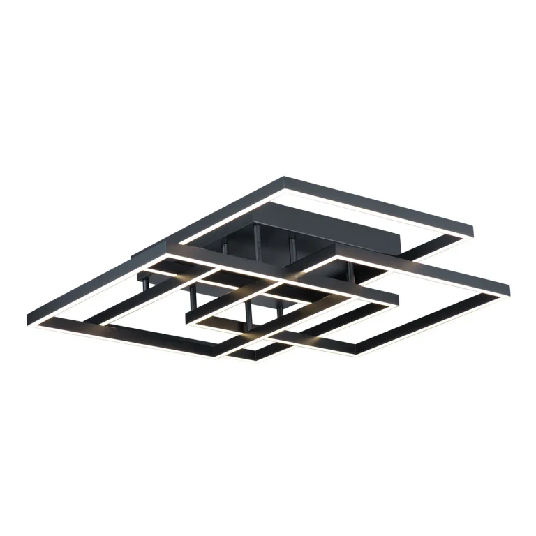 Traverse LED 1-Light LED Flush with Wall Mount in Black