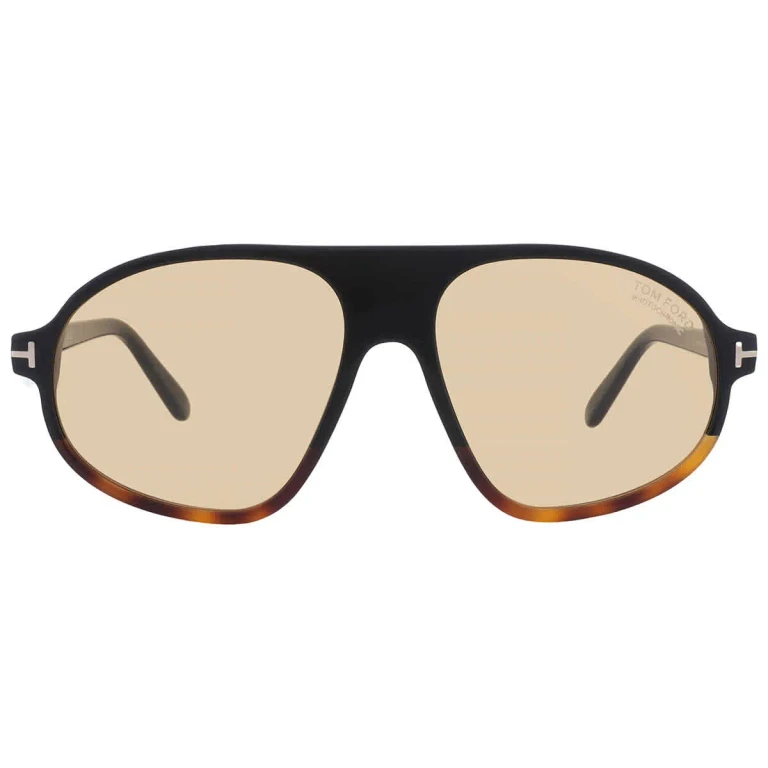 Tom Ford Erol Photochromatic Brown Pilot Mens Sunglasses FT1178 56E 58