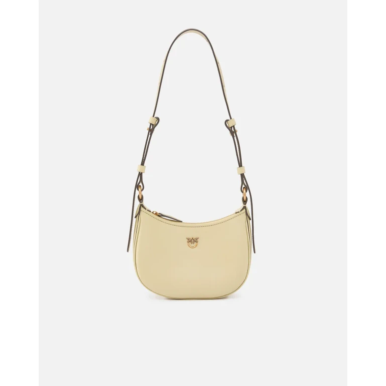 Pinko - Sac porté épaule Baby Half Moon en cuir