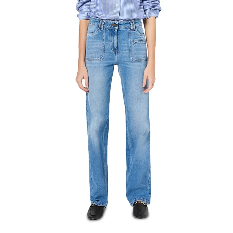 Gerard Darel Ava Straight Jeans in Blue