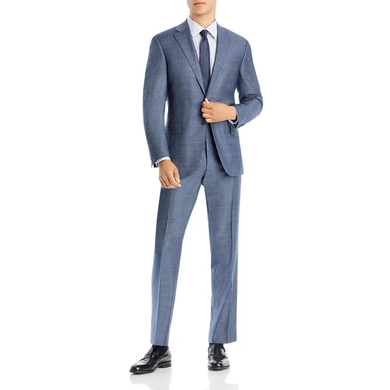 Canali Siena Sharkskin Classic Fit Suit