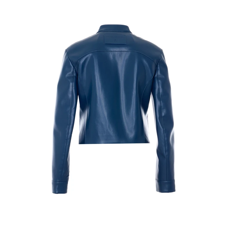 Patrizia Pepe Jackets Blue Polyurethane - Women
