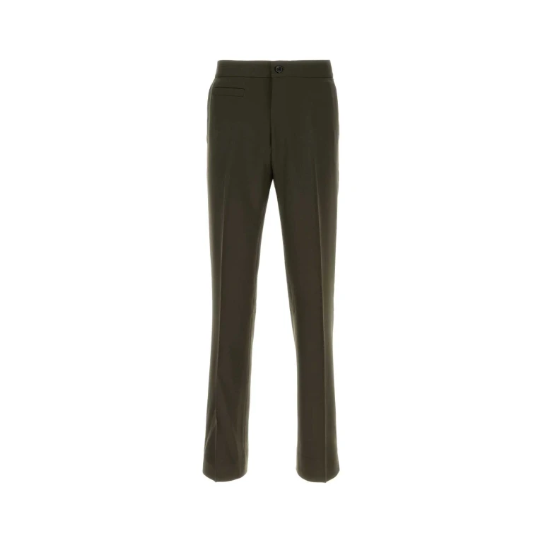 Namacheko Olive Green Wool Pant Olivebrown Pantaloni - Men
