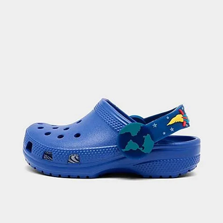Crocs Kids Toddler Space Light Up Classic Clog Shoes in Sapphire Size: 4.0