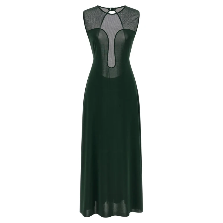 Eres Robe Au Genou - Vert