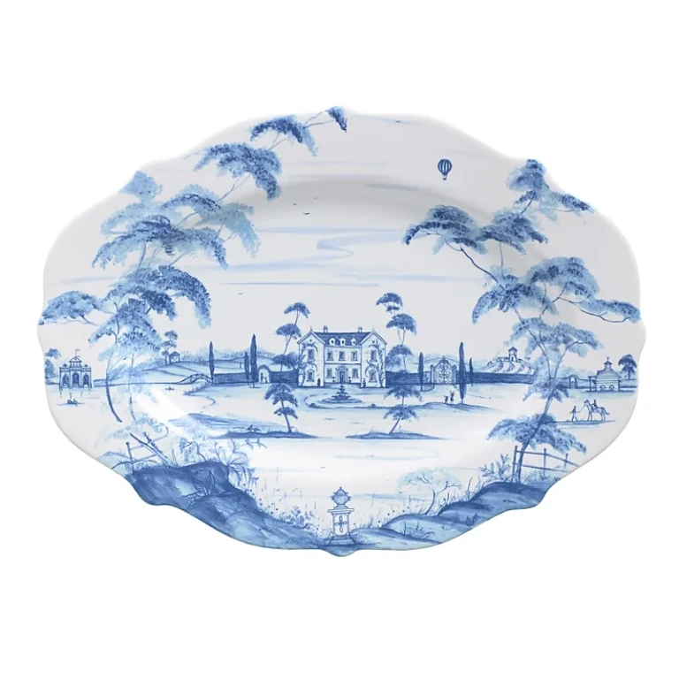 Juliska Country Estate Delft Blue 18.5 Serving Platter Main House