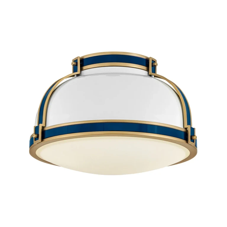 Gloss White LED Flush Mount from the Barton Collection