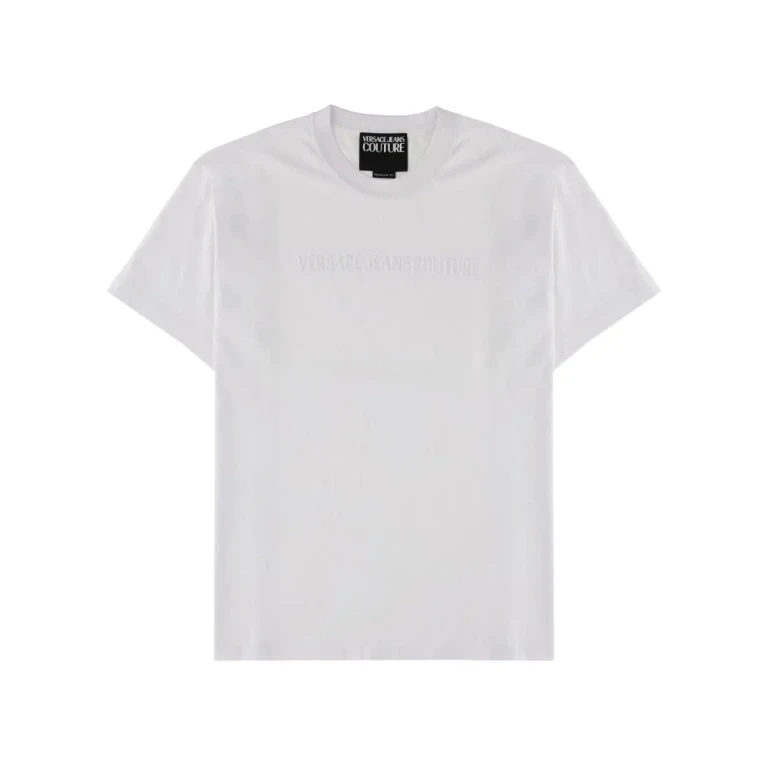 Slim Fit Cotton T-Shirt with Tone-on-Tone Logo (80GAHE09CJ00E003)