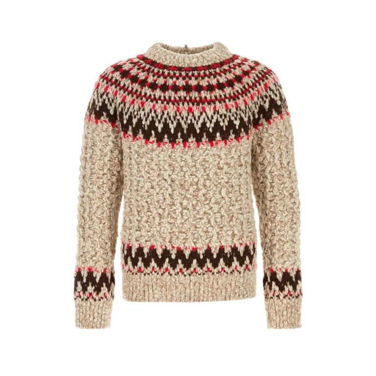 Junya Watanabe Embroidered Wool Blend Sweater
