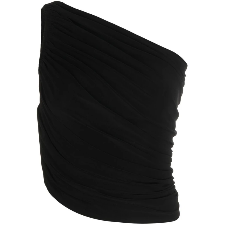 Norma Kamali Top Black Elastanepolyester - Women