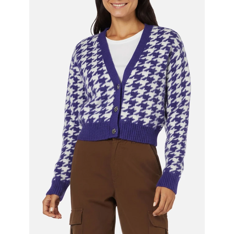MC2 Saint Barth Woman Crop Cardigan With Jewel Buttons